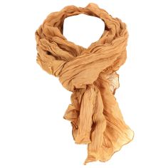 Chèche coton Dakar, marron orangé Clj Charles Le Jeune