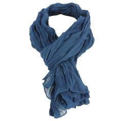 Chèche coton Dakar, Bleu pétrole Clj Charles Le Jeune