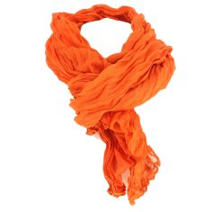 Chèche coton Dakar, orange tangerine Clj Charles Le Jeune