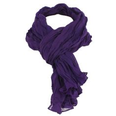 Chèche coton Dakar, violet Bizantium Clj Charles Le Jeune