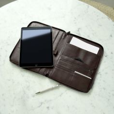 Porte documents et tablettes, Stacker, cuir végétalien marron Stackers UK 2