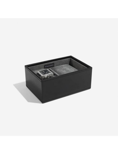 Plateau empilable montres stacker, Module4 Mini Noir et gris exécutif, Stackers UK
