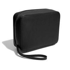 Rangement accessoires électroniques. Tidy. En cuir végan noir. Stackers UK 2