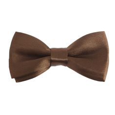 Noeud papillon enfant, Chocolat satin Clj Charles Le Jeune