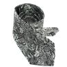 Cravate en soie, Dufy Fleurs gris argent Brochier Soieries 1890