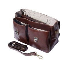 Serviette En Cuir Marron Foncé, Andrea. Tony Et Paul. Tony & Paul 2