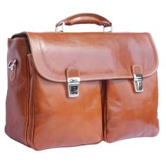 Serviette En Cuir Marron Clair Tan, Andrea. Tony Et Paul. Tony & Paul