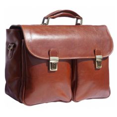 Serviette En Cuir Marron, Andrea. Tony Et Paul. Tony & Paul