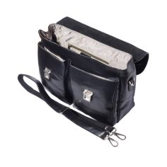 Serviette En Cuir Noir, Andrea. Tony Et Paul. Tony & Paul 2