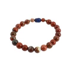 Bracelet tête de Bouddha, Véritable Jaspe rouge. Cravate Avenue Signature 2