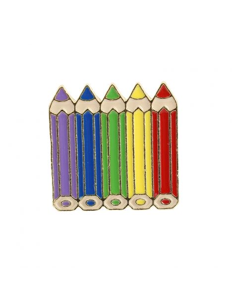 Pin's crayons de couleur Clj Charles Le Jeune