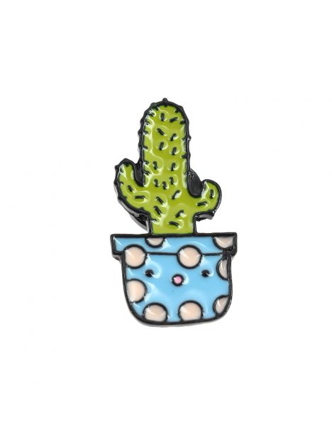 Pin's cactus mexicain en pot Clj Charles Le Jeune