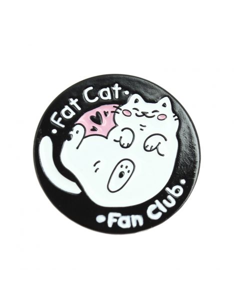Pin's Cat fat fan club Clj Charles Le Jeune
