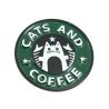 Pin's cats and coffee Clj Charles Le Jeune