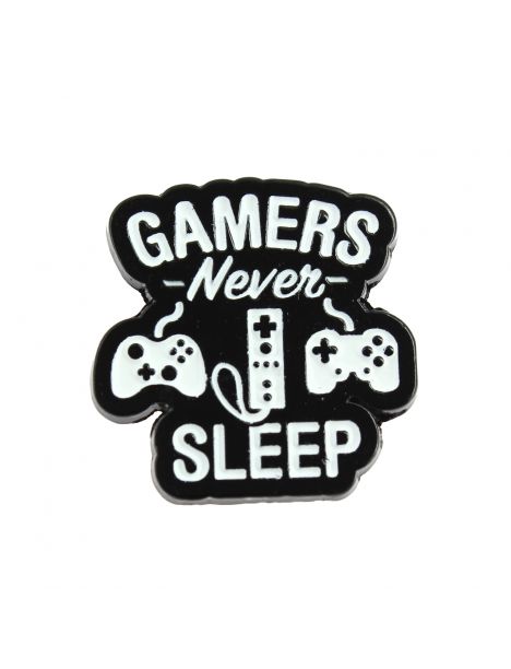 Pin's Gamers Never Sleep Clj Charles Le Jeune