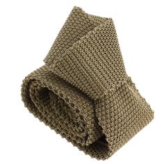 Cravate Tricot de soie, marron corde, Tony & Paul Tony & Paul 2