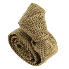 Cravate Tricot de soie, marron jute, Tony & Paul Tony & Paul 2