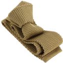 Cravate Tricot de soie, marron jute, Tony & Paul Tony & Paul
