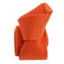 Cravate Tricot de soie, orange clémentine, Tony & Paul Tony & Paul