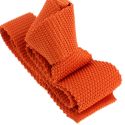 Cravate Tricot de soie, orange clémentine, Tony & Paul Tony & Paul