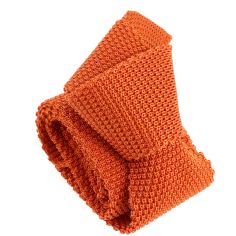 Cravate Tricot de soie, orange de Murcie, Tony & Paul Tony & Paul 2