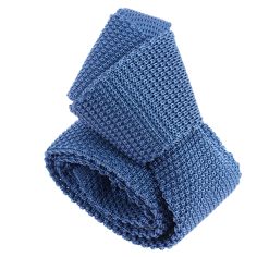 Cravate Tricot de soie, Bleu céruléen, Tony & Paul Tony & Paul 2