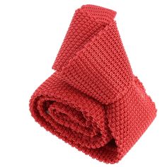Cravate Tricot de soie, rouge coquelicot, Tony & Paul Tony & Paul 2