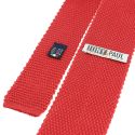 Cravate Tricot de soie, rouge coquelicot, Tony & Paul Tony & Paul