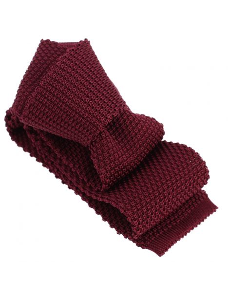 Cravate Tricot de soie, Rouge Bordeaux, Tony & Paul Tony & Paul
