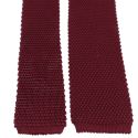 Cravate Tricot de soie, Rouge Bordeaux, Tony & Paul Tony & Paul