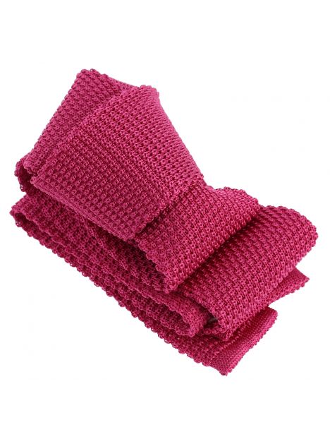 Cravate Tricot de soie, Rose géranium, Tony & Paul Tony & Paul