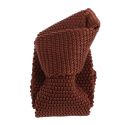Cravate Tricot de soie, marron acajou, Tony & Paul Tony & Paul