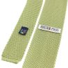 Cravate Tricot de soie, vert paille, Tony & Paul Tony & Paul