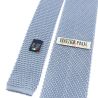 Cravate Tricot de soie, Bleu du caucase, Tony & Paul Tony & Paul