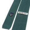Cravate Tricot de soie, vert de gris, Tony & Paul Tony & Paul