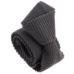 Cravate Tricot de soie, gris souris, Tony & Paul Tony & Paul 2