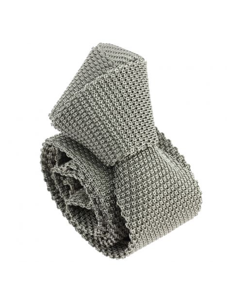 Cravate Tricot de soie, gris acier, Tony & Paul Tony & Paul