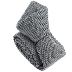 Cravate Tricot de soie, gris aluminium, Tony & Paul Tony & Paul 2