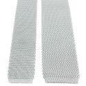 Cravate Tricot de soie, gris argent, Tony & Paul Tony & Paul