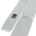 Cravate Tricot de soie, gris argent, Tony & Paul Tony & Paul
