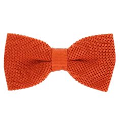 Noeud Papillon tricot de soie, orange sanguine, Tony & Paul Tony & Paul