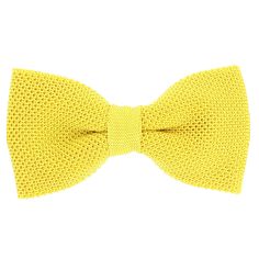 Noeud Papillon tricot de soie, jaune bouton d'or, Tony & Paul Tony & Paul