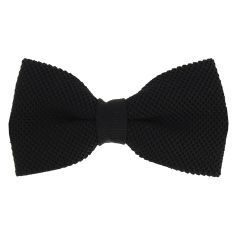 Noeud Papillon tricot de soie, noir charbon, Tony & Paul Tony & Paul