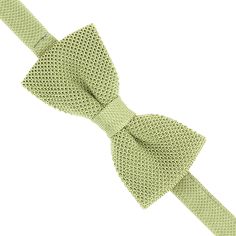 Noeud Papillon tricot de soie, vert paille, Tony & Paul Tony & Paul 2