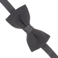 Noeud Papillon tricot de soie, gris souris, Tony & Paul Tony & Paul 2