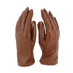 Gants homme en cuir doublé polaire avec surpiqures. Carter. Clj Charles Le Jeune 2
