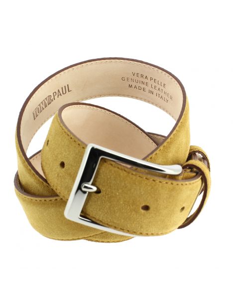 Ceinture daim Alaska, paille Tony & Paul