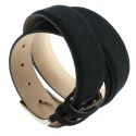 Ceinture daim Alaska, noir charbon Tony & Paul