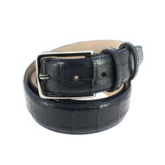 Ceinture cuir Wally, Bleu marine Tony & Paul