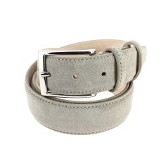Ceinture daim Alaska, gris taupe Tony & Paul